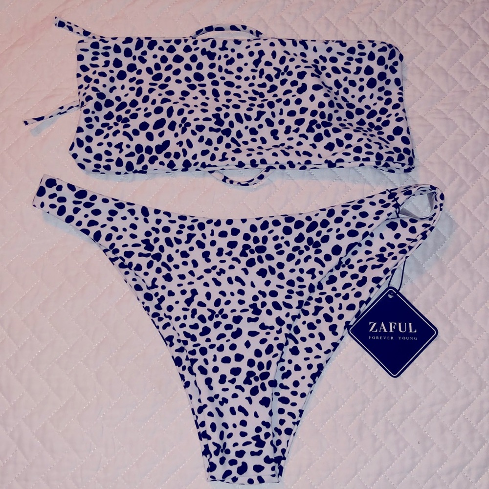 Zaful bikini. Black and white. Never worn.